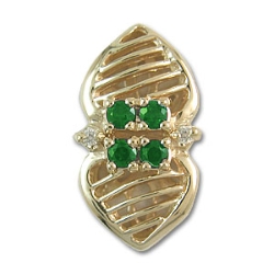 rk370 Emerald Bracelet Slide 